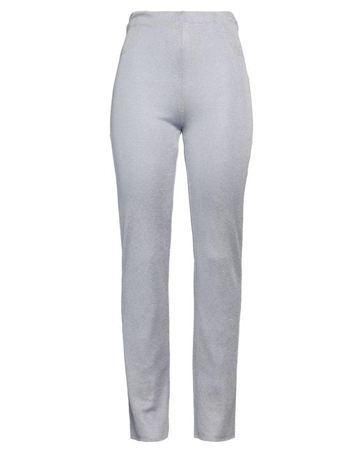 Roberto Cavalli Gray Pants Viscose, Cupro, Polyester