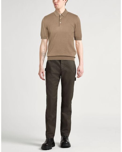 Polo Boglioli de hombre de color Natural