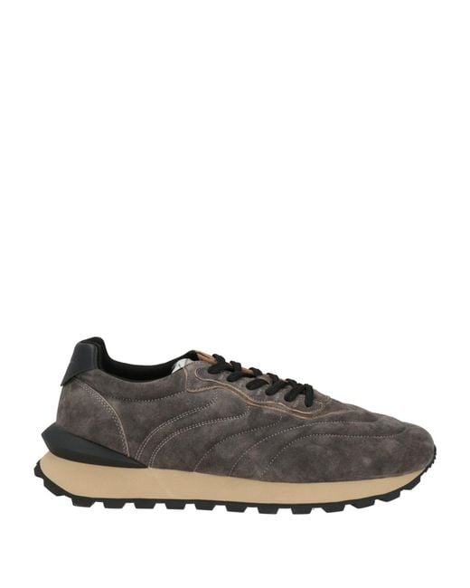 Voile Blanche Gray Sneakers Leather for men