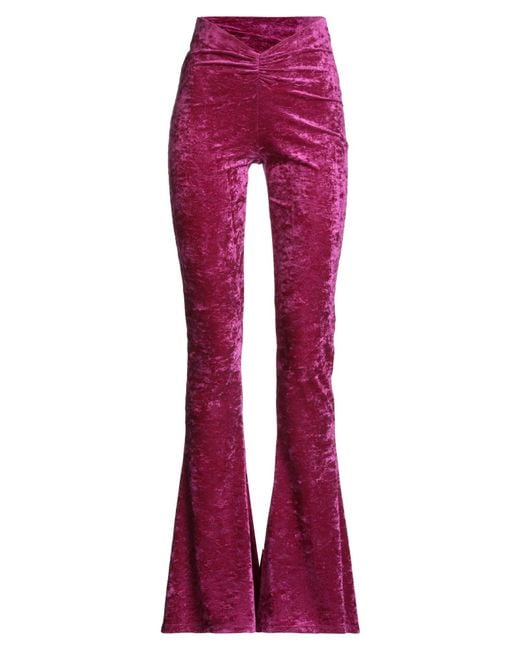 ANDAMANE Red Mauve Pants Polyamide, Elastane