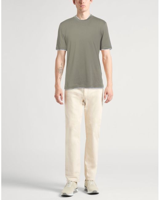 Brunello Cucinelli Gray T-shirt for men
