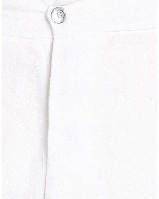 Alpha Studio White Shorts & Bermuda Shorts for men