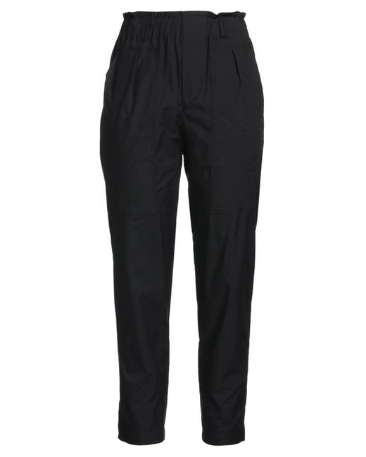 RUE DU BAC Black Pants Cotton, Polyamide, Elastane