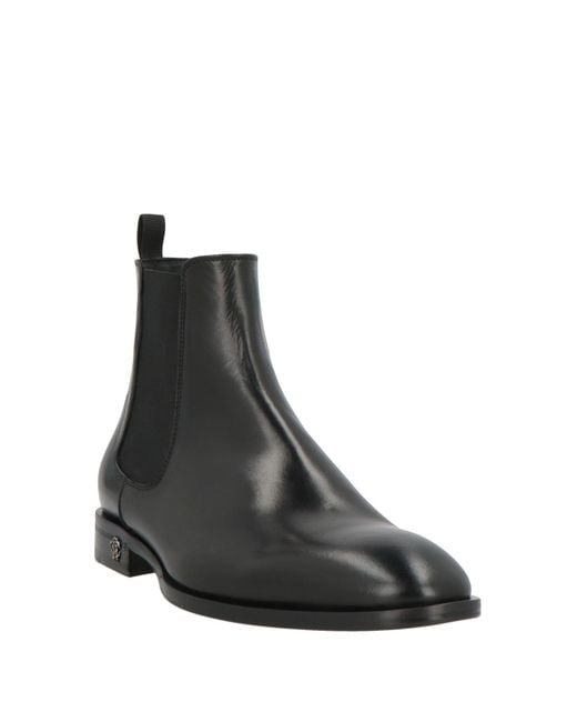 Roberto Cavalli Black Ankle Boots for men