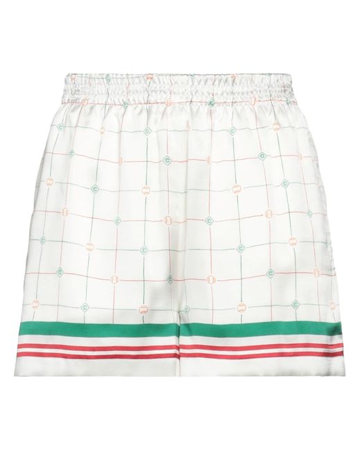 Casablancabrand White Shorts & Bermuda Shorts