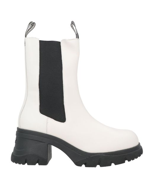 Karl Lagerfeld White Ankle Boots