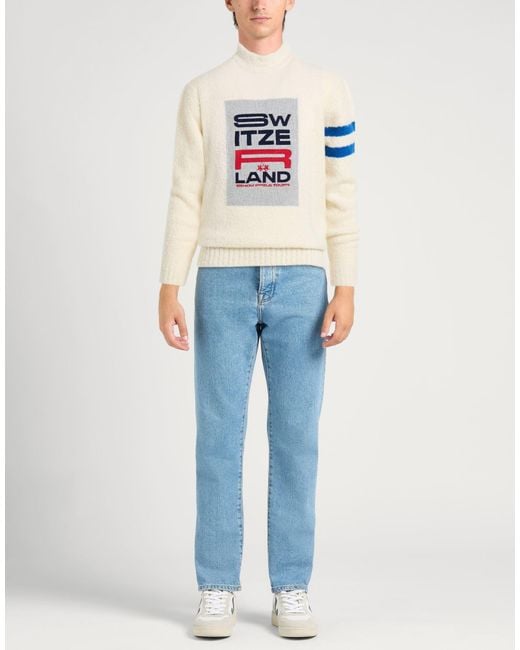 La Martina White Turtleneck for men