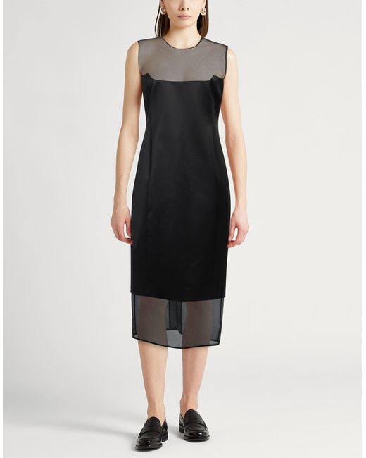 Khaite Black Midi Dress