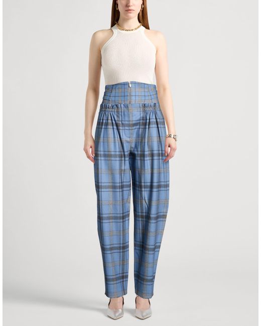Alberta Ferretti Blue Pants Virgin Wool, Elastane