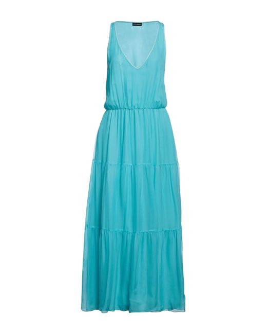 Emporio Armani Blue Maxi Dress