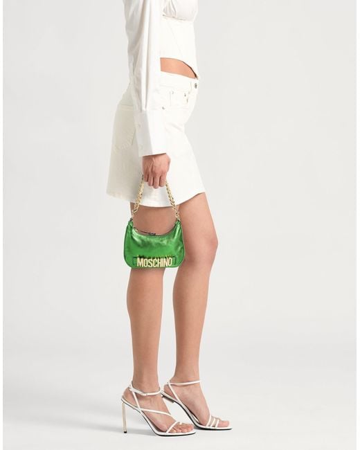 Moschino Green Handbags