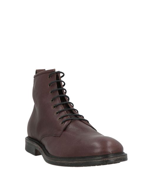 LE BOHÉMIEN Brown Dark Ankle Boots Leather for men