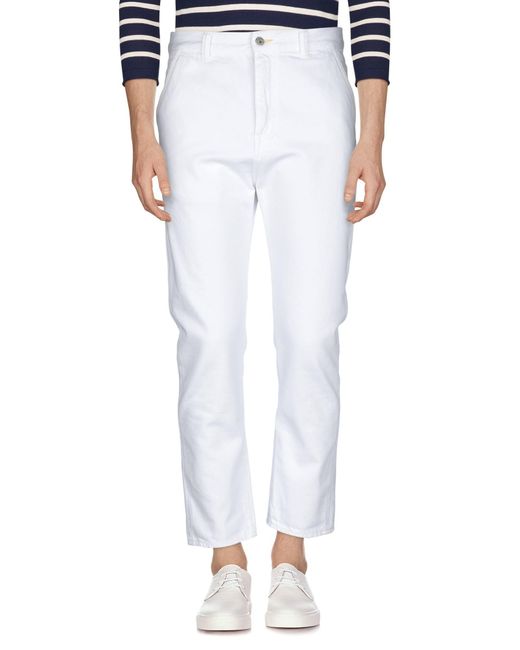 Pantalon en jean Edwin pour homme en coloris White