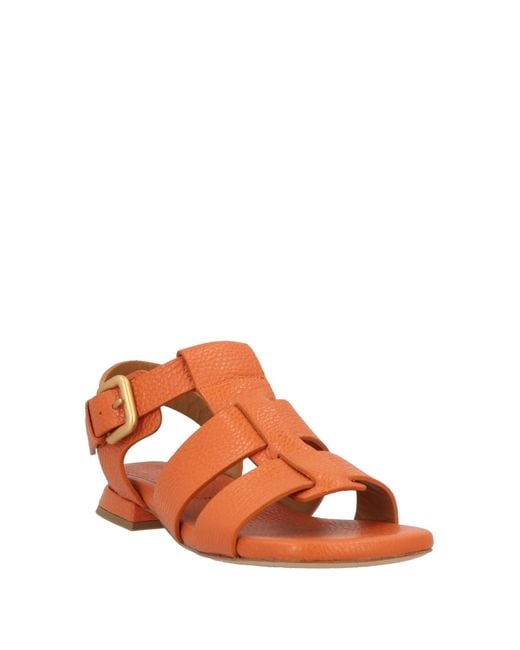 Mara Bini Orange Sandals Leather