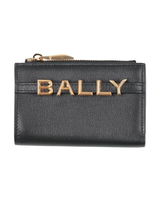 Bally Black Wallet Leather
