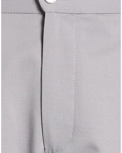 PT Torino Gray Pants Virgin Wool, Polyester, Elastane for men