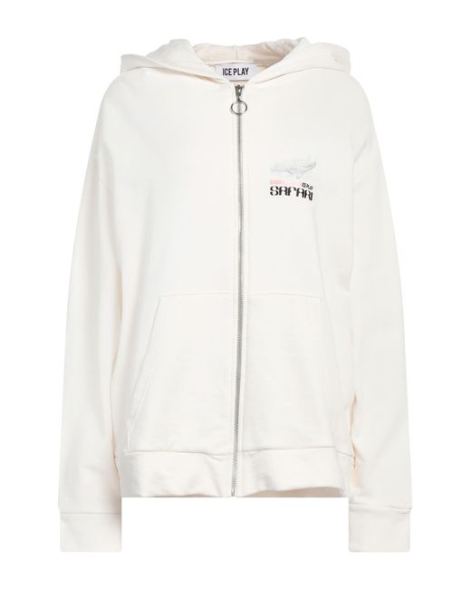 Ice Play White Sweatshirt