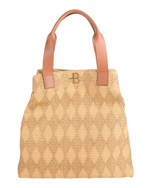 Ballantyne Natural Handbag Cotton, Viscose, Calfskin