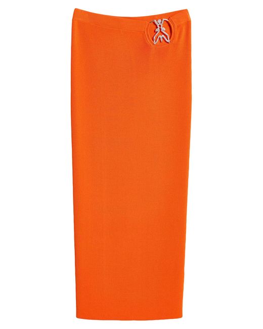 Patrizia Pepe Orange Midi-Rock