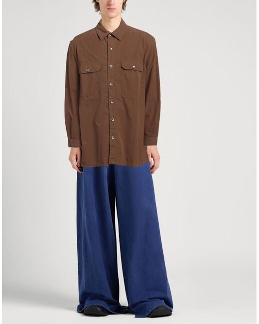 Rick Owens Brown Jacket Cotton for men