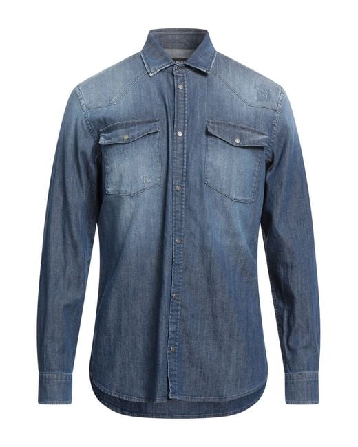 Dondup Blue Denim Shirt for men