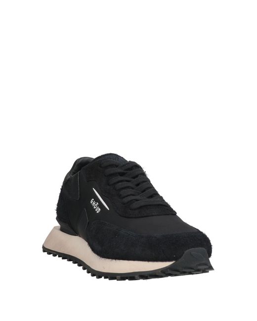GHOUD VENICE Black Sneakers Leather, Textile Fibers for men