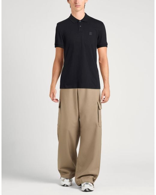 Boss Black Polo Shirt Cotton, Elastane for men
