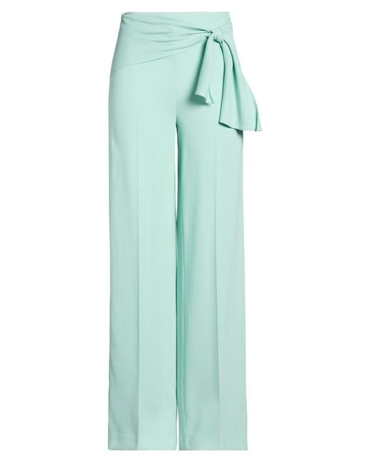 Clips Green Pants Viscose, Polyester, Elastane