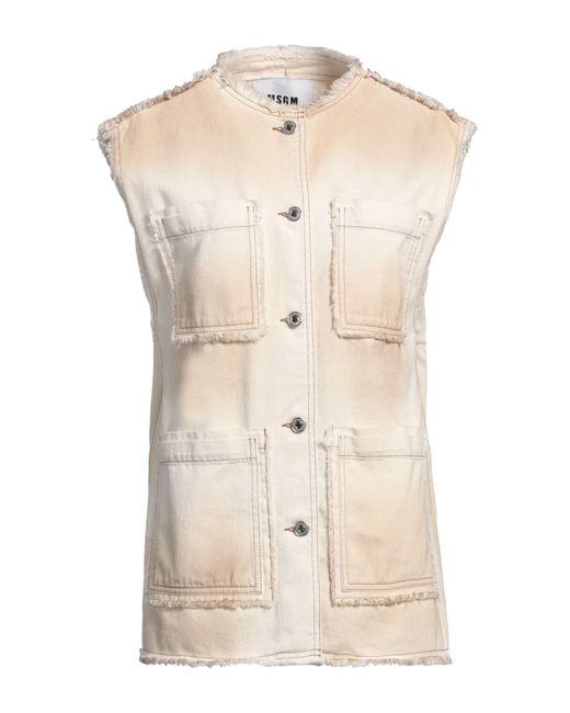 MSGM Natural Jeansjacke/-mantel