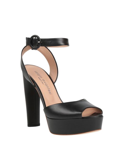 Sergio Levantesi Black Sandals