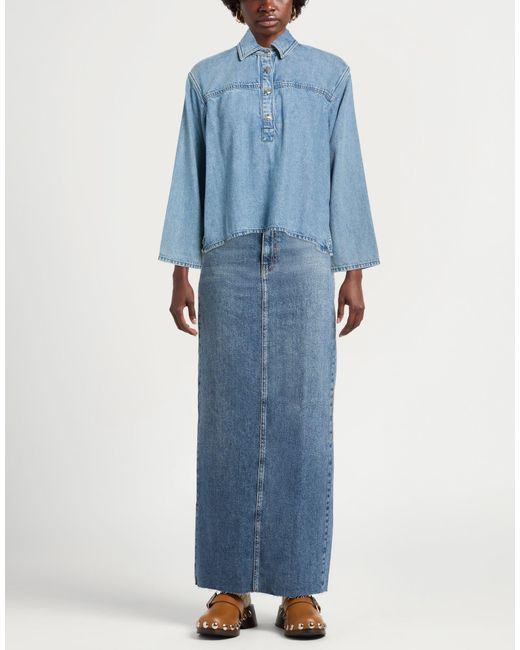 Rag & Bone Blue Denim Shirts