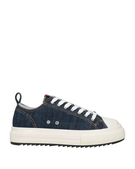 DSquared² Blue Sneakers Textile Fibers for men