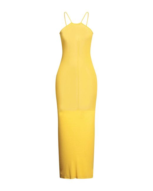 Rick Owens Yellow Maxi Dress