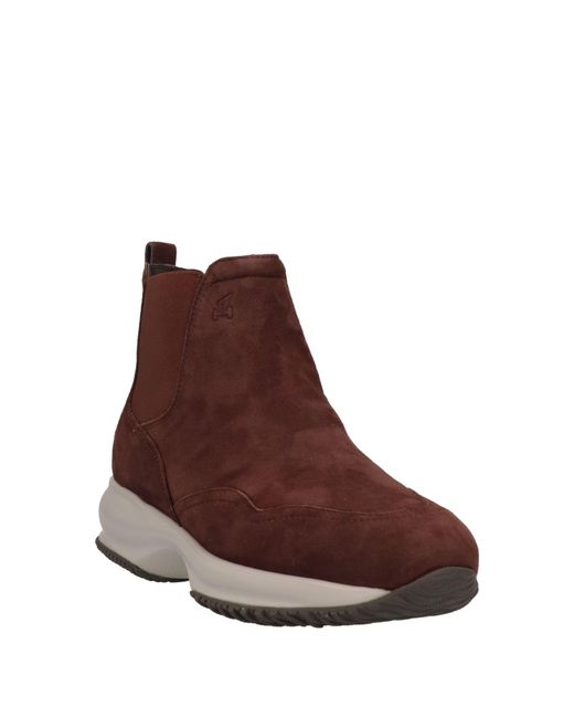 Hogan Brown Ankle Boots