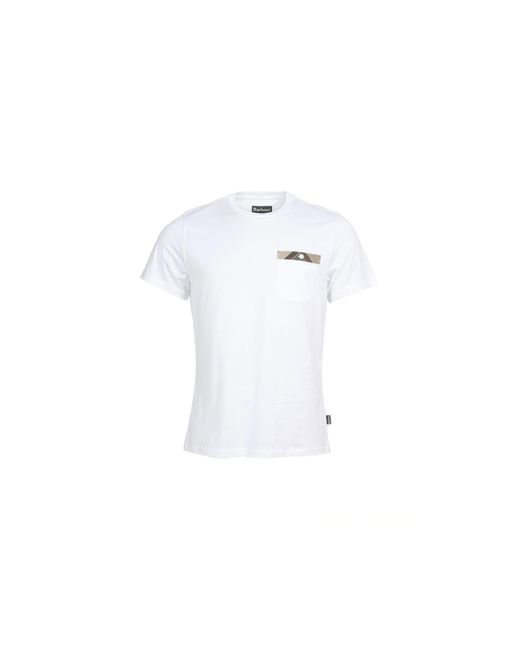 T-shirt di Barbour in White da Uomo