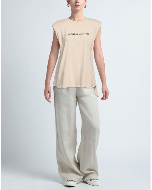 Alexandre Vauthier Natural T-Shirt Cotton