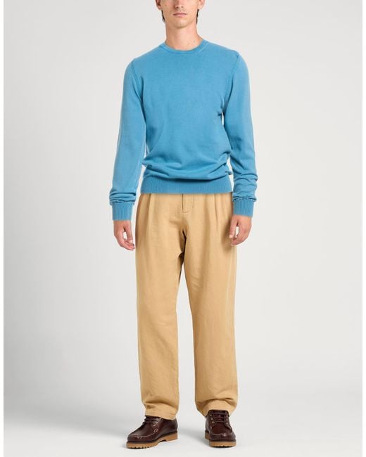 Alpha Studio Blue Sweater Cotton for men