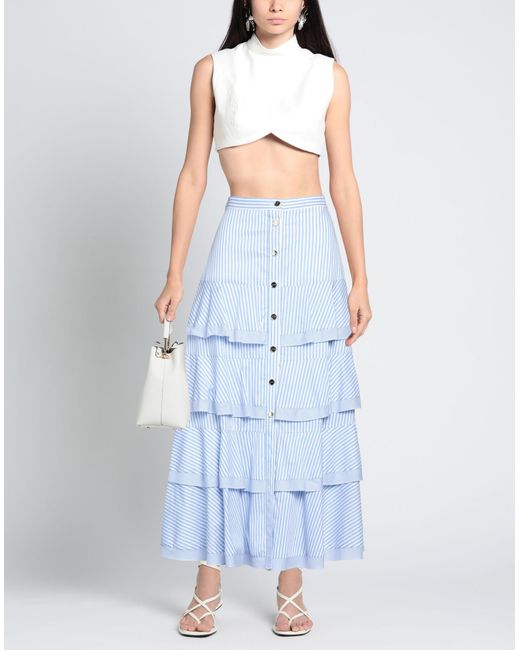 Sandro Blue Maxi Skirt