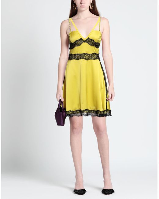 Gaelle Paris Yellow Mini Dress