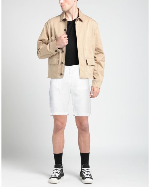Alpha Studio White Shorts & Bermuda Shorts for men