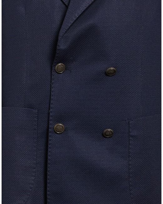 MALIA COUTURE Blue Blazer Polyester, Elastane for men