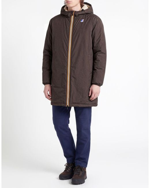 K-Way Brown Coats for men