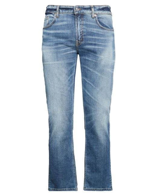 Department 5 Blue Jeans Cotton, Rubber for men