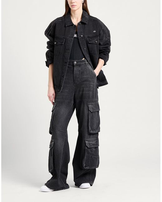 Denim Jackets Adidas Originals de color Black