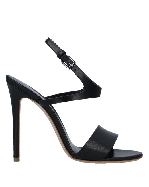 Deimille Black Sandals Kidskin