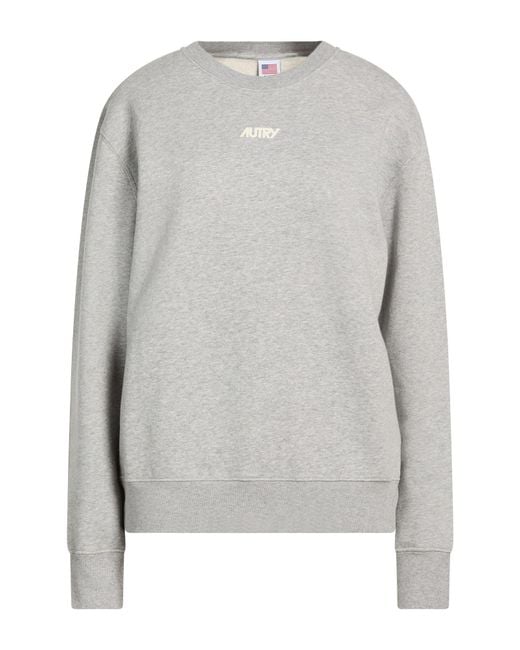 Autry Gray Sweatshirt Cotton