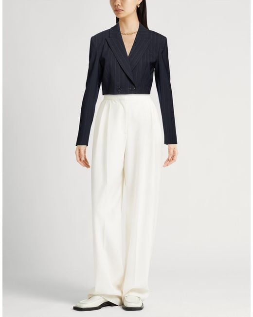 Pinko Blue Midnight Blazer Polyester, Wool, Elastane