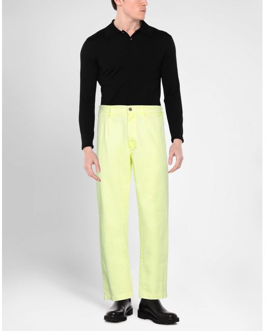 Palm Angels Yellow Jeans for men
