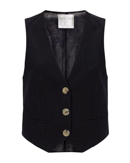 Forte_forte Blue Waistcoat