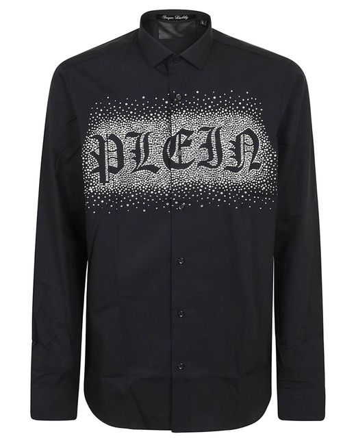 Camicia di Philipp Plein in Black da Uomo